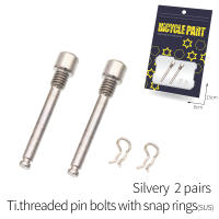 2Pcs Juego De Pastillas De Freno De Disco De Bicicleta Con Tornillo De Aleación De Titanio Para Calipero Accesorios De Ciclismo - details 10