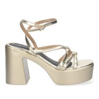 PuntoSalao Sandalias doradas de tacón y plataforma de vestir para mujer 045 una sandalia de tacón perfecta para tus eventos - details 0