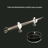 Acrylic Feeder Tube Dish Para Acuario Transparente Alimento Para Cangrejos Y Caracoles Alcancía De Alimentación De Acuario Accesorios De Acuario - details 0
