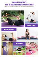 Banda De Resistencia Elástica Para Yoga Multi-sección Adecuada Para Adultos Y Niños Entrenamiento De Baile Gimnasio Hogar Pilates Ejercicio De Fitness Correa De PULL Para Deportes - details 1