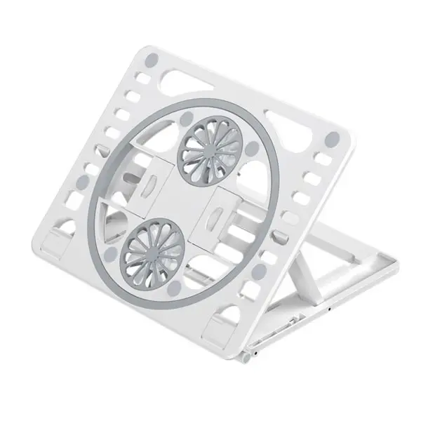 Enfriador de portátil plegable con Altura ajustable, almohadilla de refrigeración para portáil, Dos venticadores, flujo de Aire ajustable, 3 Colores a elegir - 1