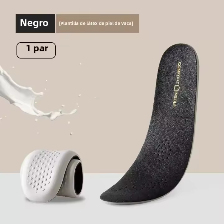 Plantillas De Goma Para Zapatos De Cuero Suave Y Absorbente De Choque Para Plantar Fasciitis Inserciones De Suela De Deporte Para Hombres - 1