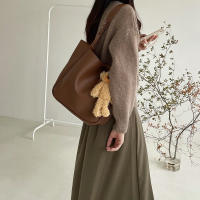Bolso De Hombro Para Mujer Grande Capacidad 2024 Moda Retro De Trabajo Bolsa De Viaje Con Solapa Única Material PU Con Funda De Poliéster - details 25