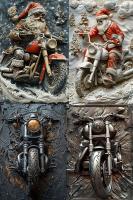 1Pc Arte De Motocicleta Vintage En Metal Para Decoración De Pared Ideal Para Cafeterías Cueva De Hombre Bares Jardín Habitaciones Clubes Gimnasio Garage - details 0