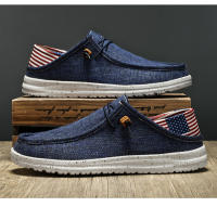 Zapatos Casuales Para Hombre Mocasines De Lona Cómodos Y Antideslizantes Zapatillas Suaves Para Caminar Ideal Para Verano - details 10