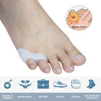 Pexmen-separador de dedos del pie 2 piezas, Protector Corrector para reducir el dolor de pies, callos, callos y ampollas - details 2
