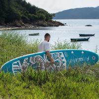 FunWater  tabla paddle surf hinchable 2 personas，tablas padel surf y kayak piragua hinchable，pádel surf tabla，Accesorio de Remo Ajustable, Bomba, Mochila de Viaje, Correa de Seguridad - details 7