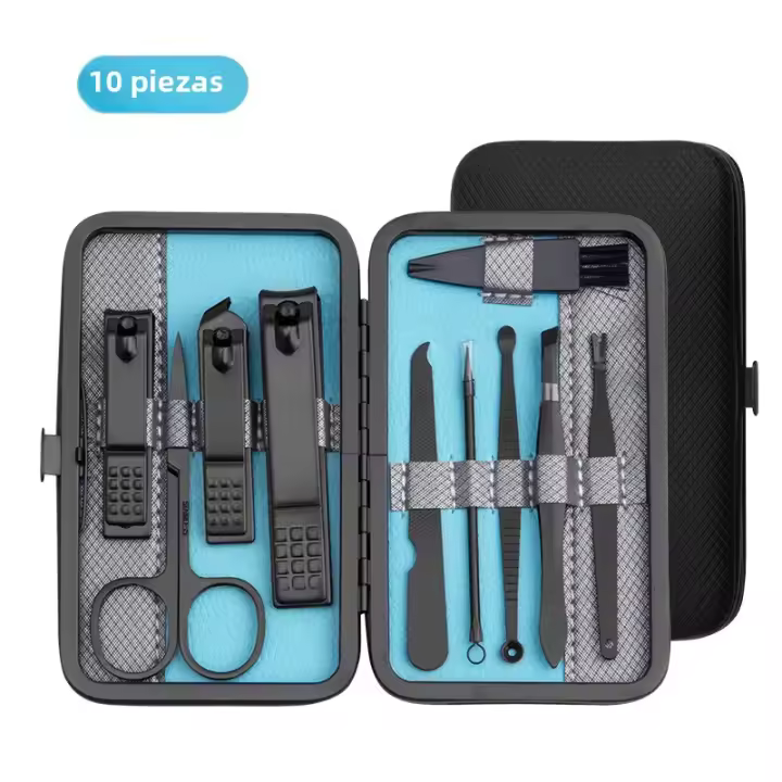 Kit De Manicura Y Pedicura Profesional 10/15/25pcs Con Estuche Portátil Herramientas De Acero Inoxidable Para Regalo Ideal - 1