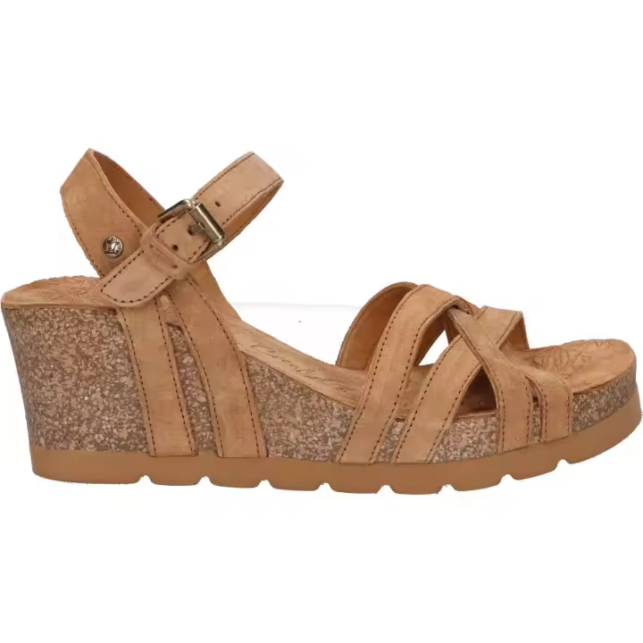 Sandalias de Mujer panama jack VERA B17 VELOUR CUERO - BARK - 1