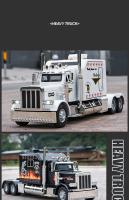 Peterbilt 389 Camión De Juguetes De Aleación 1:24 Con Sonido Y Luz Control De Ruedas Para Niños Regalo De Cumpleaños Coleccionable De Vehículos Metal - details 8