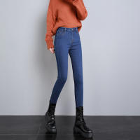 Nuevas Jeans Térmicas Para Mujer Invierno Con Forro De Plush Cálidos Y Elásticos Skinny Denim Gruesos Para Estudiantes Trousers De Madre Con Fur - details 34