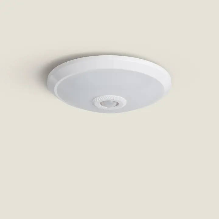Plafón LED Techo 12W con Sensor de Movimiento PIR  y Crepuscular Design Ø240 mm - 1
