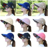 Sombrero De Verano Para Mujer Con Pico Ancho Plegable Protección Contra Los Uv Sombreros De Playa Casual De Poliéster - details 9