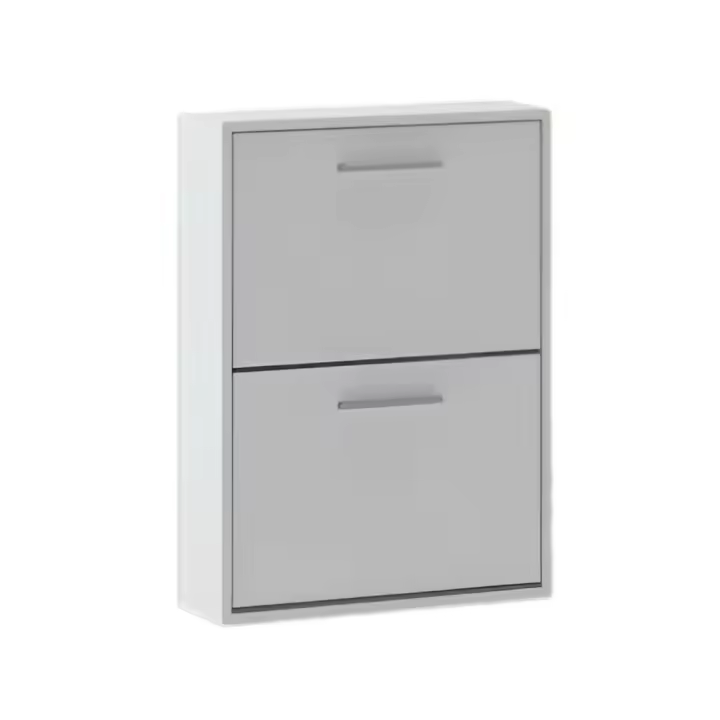 Zapatero modelo Aura de 2 puertas abatibles de color blanco - 1