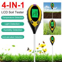 Medidor De pH Profesional De Tierra 4 En 1 Con LCD Para Jardín Y Cuidado De Plantas Medidor De Humedad Y Temperatura Intensidad De Luz Solar - details 9