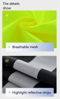 Chaleco De Seguridad Para Ciclismo Y Correr Chaleco Reflectante Hidrófobo Ajustable Para Actividades Al Aire Libre Vest De Seguridad Para Noche - details 9