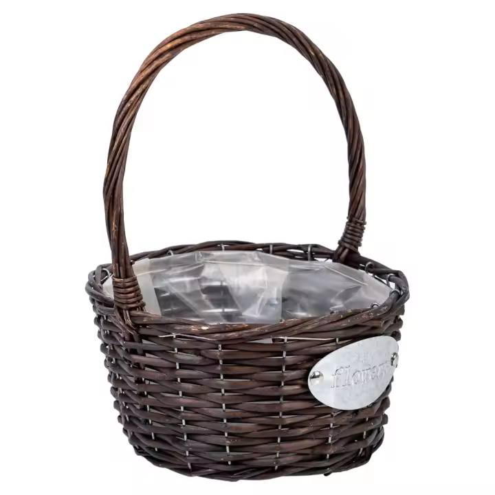 WANDERLUST DECO Cesta de Mimbre Marron para Almacenamiento Versátil - 1