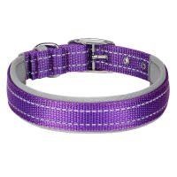 Collar De Nylon Suave Reflectante Para Perros De Todas Las Edades Durable Y Seguro Con Colchón Para Pequeños Medianos Y Grandes Pug - details 12