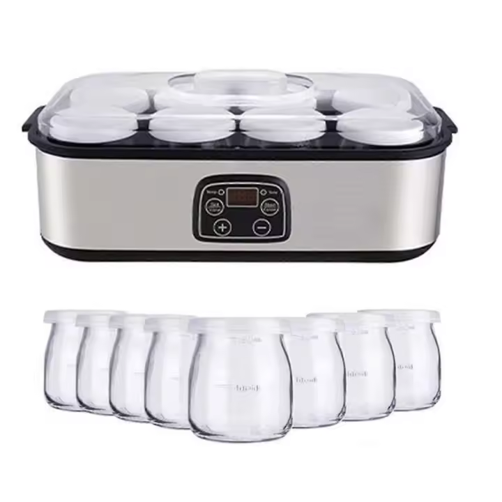 Probiotic Yogurt Maker, Probiotic Yogurt Maker with Adjustable Temperature & Time Control, Yogurt Ja - 1