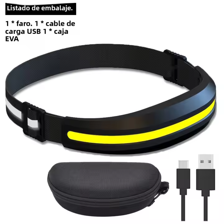 Lámpara Frontal COB LX300 Para Correr Luz Roja Y Blanca LED Recargable Por USB C Luz De Trabajo Para Senderismo Pesca Camping - 1