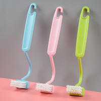Cepillo De Limpieza Para Inodoro Curvado De Plástico Escobilla De Rincón V Para Baño Cocina Ventanas Fácil De Limpieza Y Uso - details 1