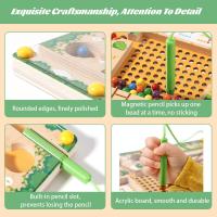 Laberinto De Colores Y Números Magnético De Madera 2 En 1 Juguete De Motricidad Finas Para Niños Montessori Actividad De Guardería - details 9