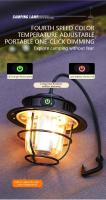 Lámpara De Camping Portátil Retro Impermeable Luz De Emergencia Dimmer Sin Fin Para Colgar En La Tienda De Campaña Y Senderismo Al Aire Libre - details 6