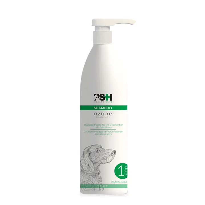 PSH, Champú Ozone Soft by Carlos Vich, para perros y gatos, Dermatitis Alergia Hiperqueratosis, 1 Litro - 1