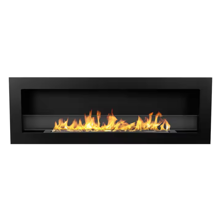 Chimenea de Bioetanol empotrada en la comparación biochimenea 120x40 LIVORNO 120 Negro - 1
