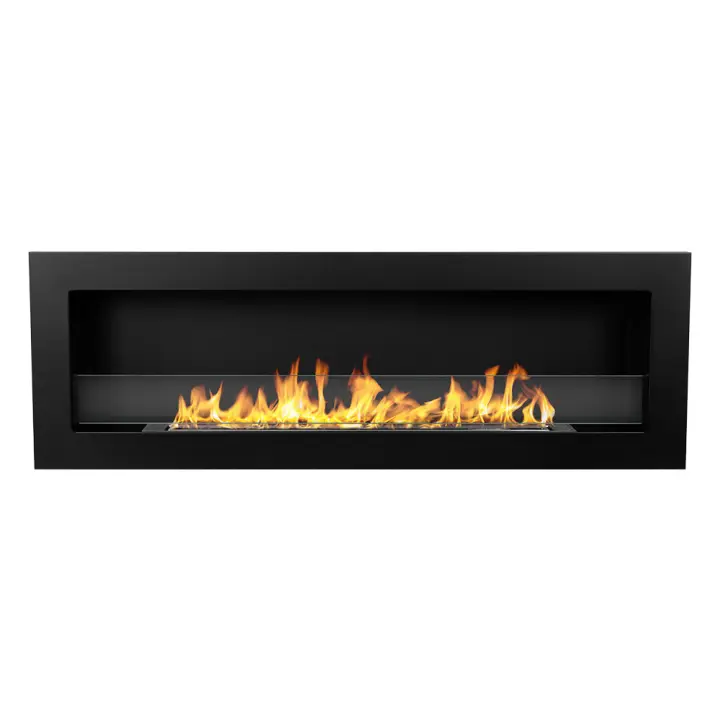Chimenea de Bioetanol empotrada en la comparación biochimenea 120x40 LIVORNO 120 Negro - 1
