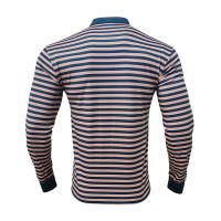 Camiseta de manga larga Henry holgada informal con cuello redondo y rayas coloridas para hombre, estilo americano, otoño e invierno, nueva - details 15