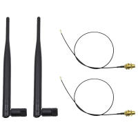 Set De Antenas Wifi Dual Band M.2 IPEX MHF4 U.fl Cable a RP-SMA Para Tarjeta M.2 Intel AC 9260 9560 8265 8260 7265 7260 NGFF - details 3