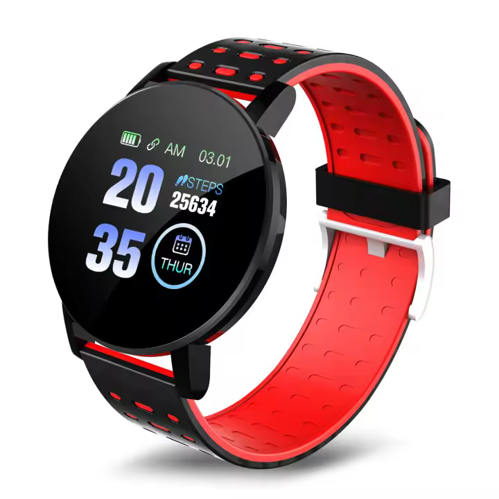 2025 Relojes Inteligentes series 119PLUS para hambres y Mujeres, despertador, Cámara, motivo de frecuencia cardíaca IP67, Exquisito Gift, esfera personalizada - 1