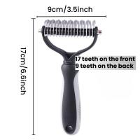 Eficaz detector de Pelusa y peine para el subpelo de perros y Gatos en color Negro-¡Elimine fácilmente el pelo no Deseado! - details 0