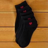 Calcetines Bajo De Corbata En Forma De Corazón Para Mujer 5/10 Pares Absorbentes De Sudor Transpirables Cómodos Estilo Dulce Para Primavera Verano - details 5