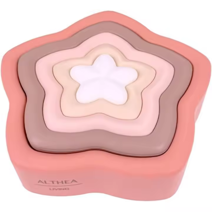 Estrella sensorial de silicona orgánica apilable para el cuidado de bebés - 1