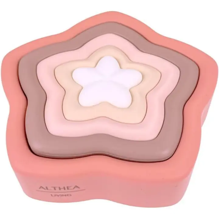 Estrella sensorial de silicona orgánica apilable para el cuidado de bebés - 1