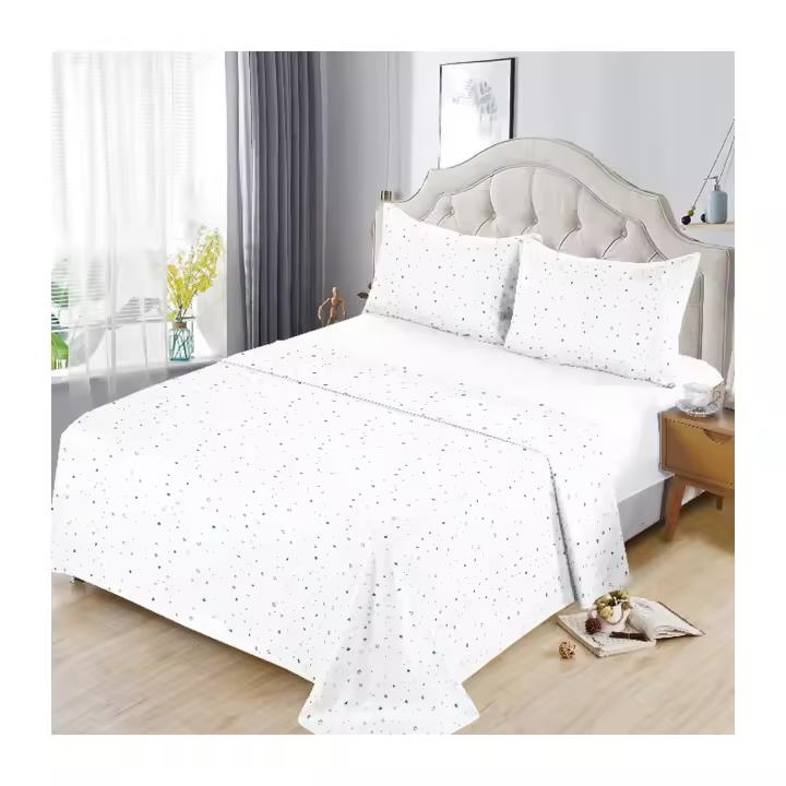 PLUSHOME Juego de Sábanas de Microfibra de Poliéster Suave Hasta 5 Piezas Tapa, Sábana Bajera y Fundas de Almohada Cama 90 160x260, 135 210x260, 150 230x260 Cm 180 250x270 Cm - Suavidad Duradera - Fácil Cuidado - Resistencia a las Manchas - 1