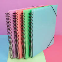 Carpeta 100 Fundas Espiral Negra A4 Quijote Paper World y Starplast. Colores Pastel y Flúor - details 0