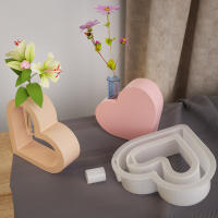 Molde De Corazón En Forma De Corazón Para Hidroponia Molde De Yeso Molde De Silicona Vaso De Yeso Molde De Test Tube Decoración Para El Hogar - details 3