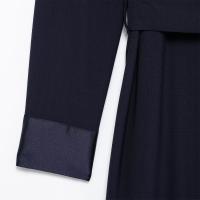 Vestido Midi De Estilo Camisa Para Mujer Con Cinturón Y Splicing Temperamento Traje De Trabajo Longitud Media Elegante Invierno 2024 - details 8