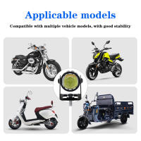 Faros De Motocicleta LED Con Interruptor Doble Color Bajo/Alto Brillo Moto Auxiliar DRL Lámparas De Neblina En Aleación De Aluminio - details 6