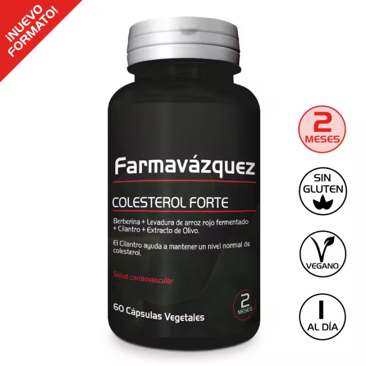 FARMAVÁZQUEZ COLESTEROL FORTE 60 CÁPSULAS VEGETALES - 1