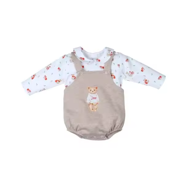 Conjunto de 2 piezas con peto para bebé niño-31761-Tony Bambino - 1