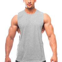 Camiseta Sin Mangas Para Hombre Estilo Fitness Y Gimnasio Camiseta De Torso Liso Para Culturismo Ropa Deportiva De Verano Material Algodón - details 17