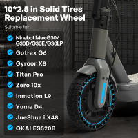 Pneumático Sólido Para Patinete Eléctrico Ninebot G30 G30L G30D Tamaño 10x2.5 Antideslizante Y Explosión-Resistente Con Buena Adhesión - details 5