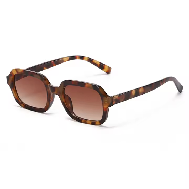 Gafas De Sol Cuadradas Pequeñas Para Ciclismo Moda Mujer Marca Tendencia Amarillas Vintage Protección UV400 Material Poliáctileno - 1