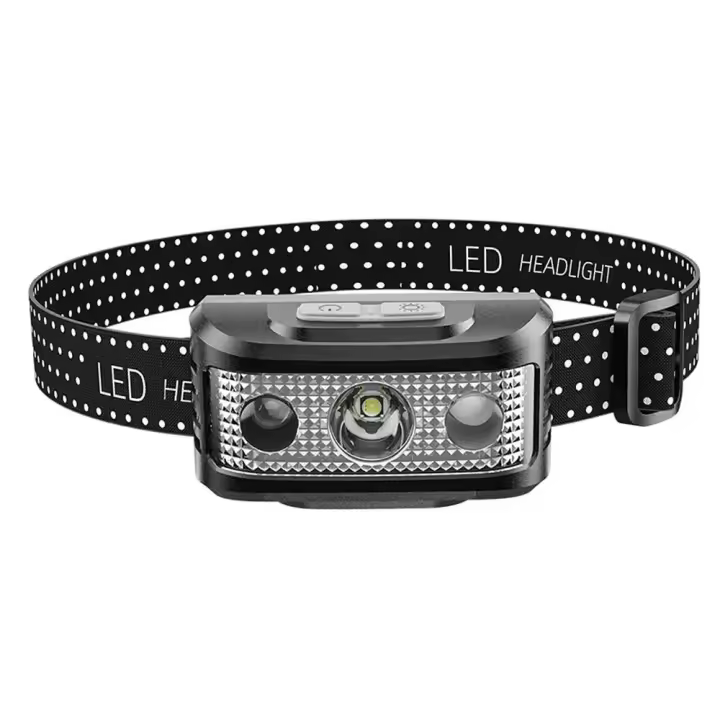 Linterna Frontal LED Roja Recargable USB Potente Con Batería Integrada Impermeable 5 Modos Lámpara De Cabeza Portátil - 1