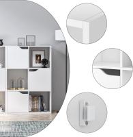 MIRAMAX-Estantería Madera, Mueble Almacenaje para Libros, con 6 Cubos y 3 Puertas, para Oficina, Estudio, Salón, Moderno, 59 x 29 x H90 cm - details 2