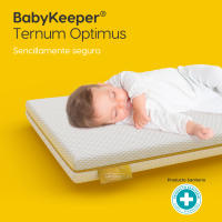 Colchón Cuna Ternum | Colchon Plagiocefalia | Antiasfixia, Calidad y Seguridad | 9,2 cm Grosor, 100% Lavable | Regulación Térmica | Elimina Microorganismos | Fabricado en España - Babykeeper - details 0